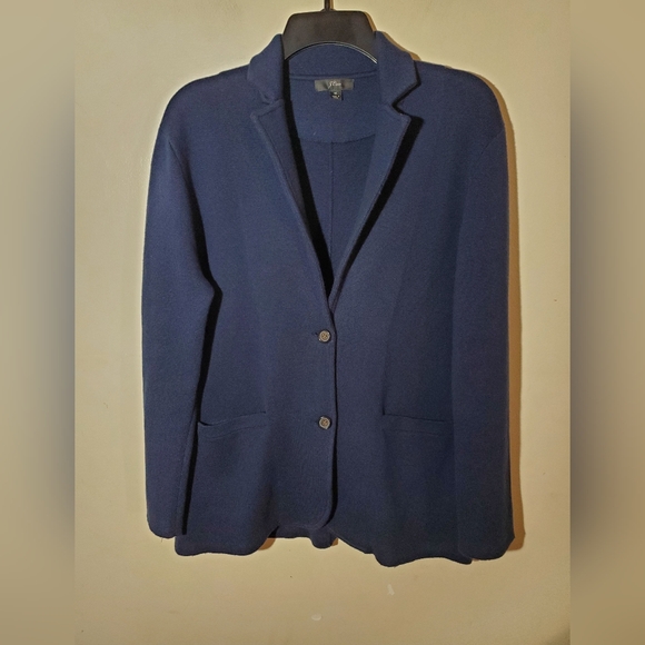J.crew Merino Wool Sweater Blazer Size M - Picture 5 of 11